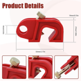 thumbnail image 4 of Kit de Dispositif de Verrouillage de Disjoncteur Universel Ensemble de Verrouillage pour Disjoncteurs Simples et Multiples Sécurité 5 Pcs, 4 of 7