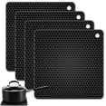 thumbnail image 2 of AMERTEER Hot Pad 4Pcs/Set Silicone Hot Pot Holder Pads Heat Insulation Home Dining Table Mats, 2 of 5
