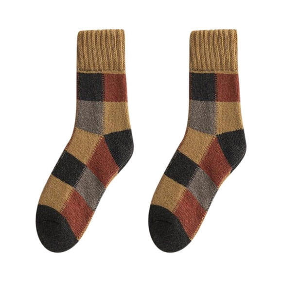 FhsagQ Socks Men Socks Mens Socks Ethnic Warm Wool Socks Thickening Socks Fashion Winter Socks Unisex Wool Socks Socks for Men Plus Size Red Men Socks Socks Black One Size