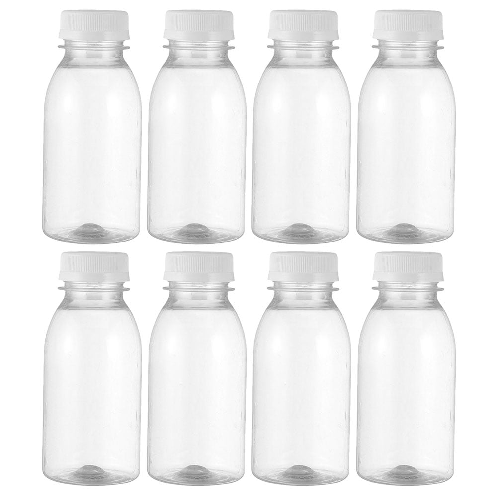 8 Pcs Bouteilles d'Eau Vides Bouteilles de Boisson pour la Maison Contenants de Jus Réutilisables avec Couvercles