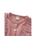 thumbnail image 4 of Kmbangi Baby Girl High-Waist Ruffle Buttons Princess Pleated Dress Headband, 4 of 9