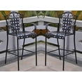 thumbnail image 2 of Pemberly Row Contemporary 30" Patio Bar Stool in Black (Set of 2), 2 of 2