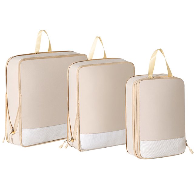 LCXmlly Waterproof Luggage Organizer 3Pcs 4Pcs Storage Travel Packing Set Double Zipper Luggage Organizer