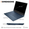 thumbnail image 2 of HP Victus 15.6" Full HD 144Hz Gaming Laptop, Intel Core i5 12450H, 16GB Memory, 512GB SSD, NVIDIA GeForce RTX 3050, Windows 11 Home, WIFI 6, Numeric Pad, Performance Blue, 2 of 5