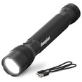 thumbnail image 1 of Energizer TAC R 1000 Lampe de Poche Tactique LED, Lampe de Poche Rechargeable Lumineuse pour Urgences et Camping, Résistante à l'Eau, USB Inclus, Lot de 1, Noir, 1 of 7