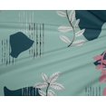 thumbnail image 5 of oneOone Polyester Spandex Teal Green Fabric Abstracts Sewing Material Print Fabric By The Yard 56 Inch Wide, 5 of 5