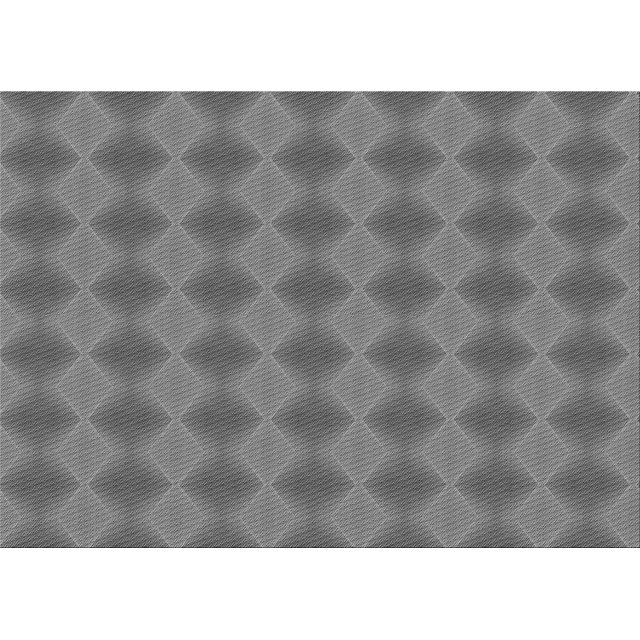 Ahgly Tapis Rectangulaire Lavable en Machine Intérieur Transitionnel Gris Carbone, 2 Pieds x 5 Pieds