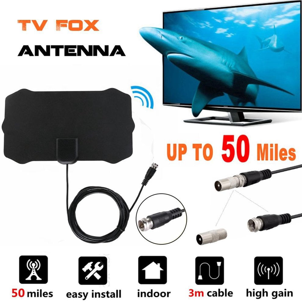 Tv Antenna Indoor Antenna Digital Antenna Hd 4K Tv Antenna Remote Receiving Signal Antenna For Hdtv Antenna