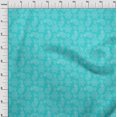 thumbnail image 4 of oneOone Polyester Spandex Aqua Blue Fabric Floral Sewing Craft Projects Fabric Prints By Yard 56 Inch Wide, 4 of 4