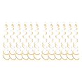 thumbnail image 2 of VONKY 6pcs/set Customized Spiral Pendant For DIY Decoration Safe Ingredients Exquisite Craft Birthday Star Spiral Pendant PVC Gold 2Set, 2 of 5