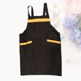 thumbnail image 1 of OUNONA 1Pc Halter Neck Kitchen Apron Waterproof Greaseproof Coffee Color Industrial Apron, 1 of 8