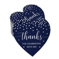 thumbnail image 1 of Inkdotpot Real Silver Foil Thanks For Celebrating With Me Birthday Tags Favor Hang Paper Tags 50 Pieces, 1 of 1