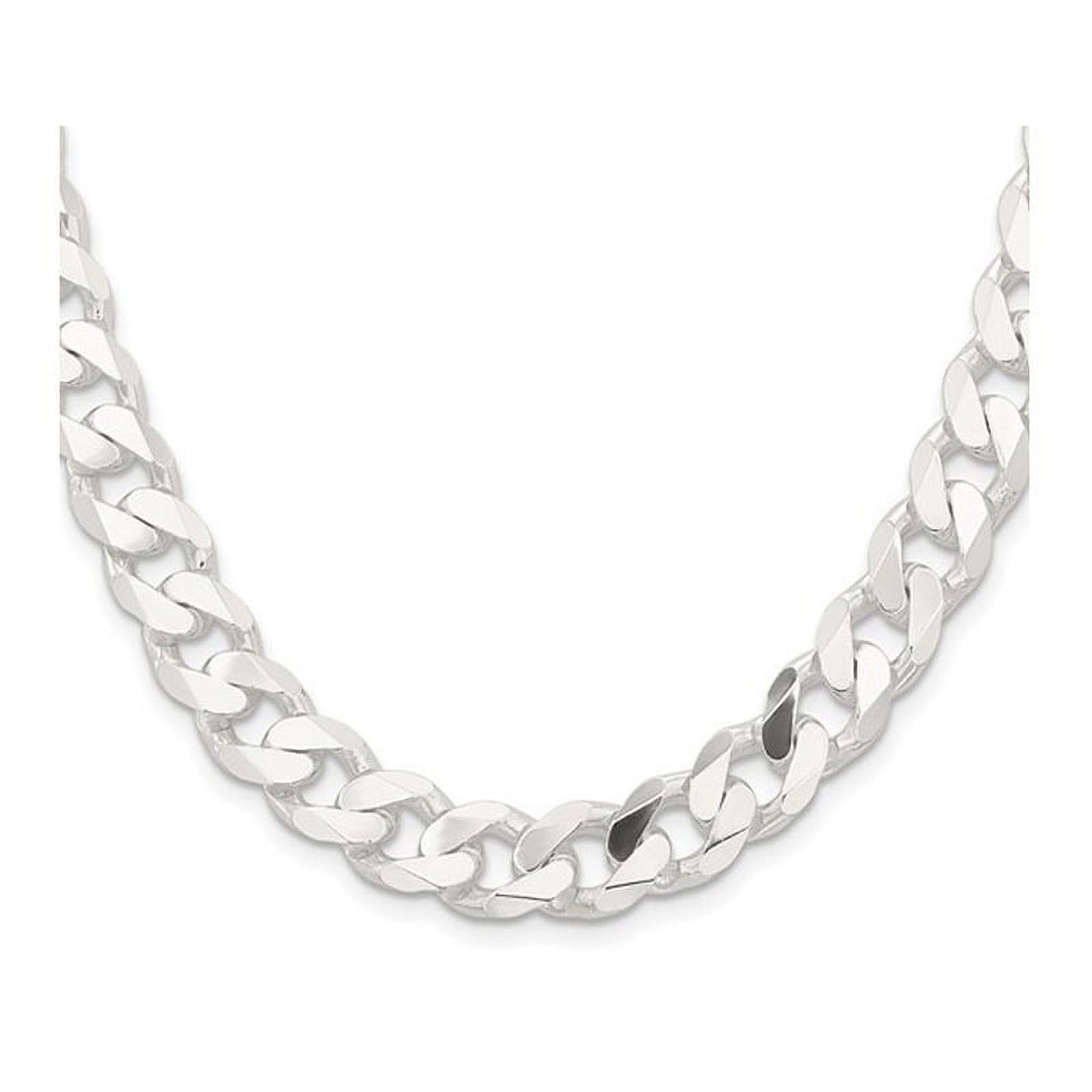 Collier Chaîne Gourmette en Argent Sterling 18 Pouces (11,0 mm)