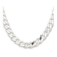 thumbnail image 1 of Collier Chaîne Gourmette en Argent Sterling 18 Pouces (11,0 mm), 1 of 3