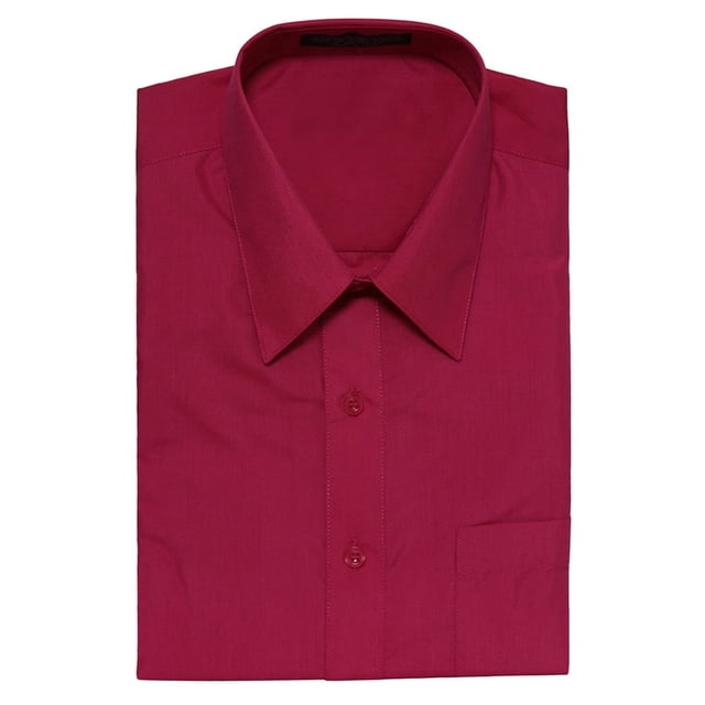 Gravity Threads Chemise Habillée pour Homme à Manches Courtes, Chemise, TG Fuchsia