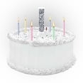 thumbnail image 4 of Candle - Party Popper! Cake Topper Gold and Silver, 4 of 6