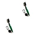 thumbnail image 2 of Baohd Stainless Steel Golf Club Brush Ergonomic Handheld Replacement Solid Color Shoe Brushes Cleaning Tool Accessories Green Lidless 2Set, 2 of 6