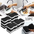 thumbnail image 2 of 10PCS Sponge Wiping Loofah Scouring Pad Household Sponge Dishcloth Is Not Easy To Get Oily Kitchen Cleaning And Decontamination, 2 of 6