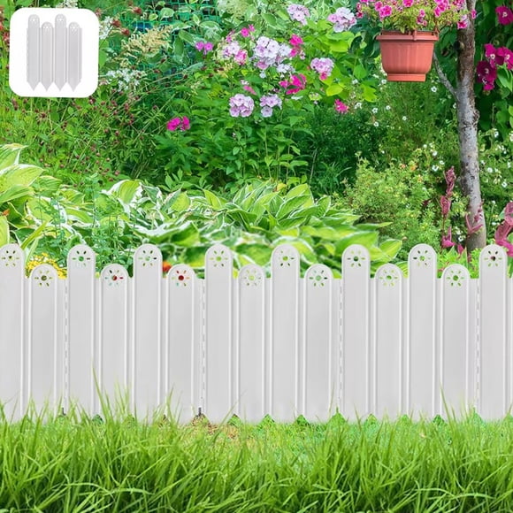 Garden Border Fence Plastic Decorative Yard Edging for Flower Bed, Lawn, Path, Patio Protection