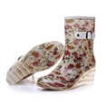 thumbnail image 1 of LSLJS Buckle Side Zipper High-Heeled Transparent Mid-Tube Wedge Heel Women Rain, Women's Rain Boots, 1 of 9