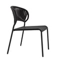 thumbnail image 3 of Chaise empilable extérieure en acier Elora HOMETRENDS, noir, 3 of 9