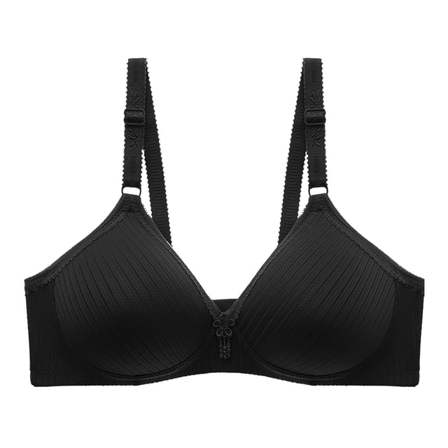 Timegard Bras for Women No Underwire Full Coverage Adjustable Strap Solid Color Comfortable Everyday Bras