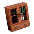 thumbnail image 1 of Wooden Jewelry Box, Wooden Desktop Storage Cabinet Double Drawers  For Office, 1 of 8