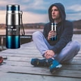 thumbnail image 1 of Boovnll Travel Coffee Mug, Winter Portable Rope Insulation Cup Stainless Steel Outdoor Vehicle Mounted Large Capacity Insulation Cup 1000Ml, Insulated Cup, 1 of 5