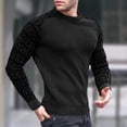 thumbnail image 1 of TIMIFIS Chandail Noir pour Homme à Col Rond, Coupe Ajustée, Chandails Légers, Chandail Tricoté pour Tenue Décontractée Ou Habillée Automne/hiver, 1 of 5