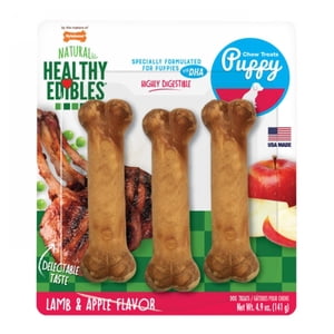 Healthy Edibles Lamb & Apple Puppy Chew Treats Regular