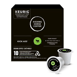 Kicking Horse Kick Ass, Roast foncé, K-Cup Coffee Des pods, 10 gousses