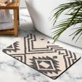 thumbnail image 4 of Elevate Your Bath Experience with our 20x32in Non-Slip Tribal Style Bath Rug Runner - Soft Luxury Microfiber Bathroom Rugs, Machine-Washable. Ideal for Tub and Shower!, 4 of 5