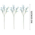 thumbnail image 3 of RYRDWP 3Pcs/Bunch Artificial Flower,Non-Fading Not Wither No Need To Water,Full SkyStar With A Fake Bouquet,Artificial Flower For Wedding Home Decoration Blue, 3 of 3