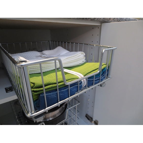 TRINITY – Tiroir grillagé chromé EcoStorage avec glissières