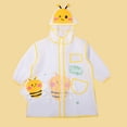 thumbnail image 2 of Gyexs Poncho de Pluie Enfants Mignon Imprimé Dessin Animé Réutilisable Veste à Capuche Vêtements de Sport Léger Imperméable d'Extérieur Jaune, 3-4 Ans, 2 of 6