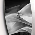 thumbnail image 2 of Designart Motif argenté scintillant horloge murale, 2 of 4