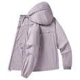 thumbnail image 4 of LOVZFMLL Jackets for Men's Solid Color Outdoor Sunscreen Climb Sport Run Pocket Zipper Long Sleeved Hooded, 4 of 4