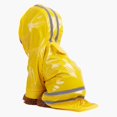 thumbnail image 3 of lionlar Imperméable pour Chien avec Capuche Doggy Veste Réfléchissante Imperméable S-XL Jaune S., 3 of 9