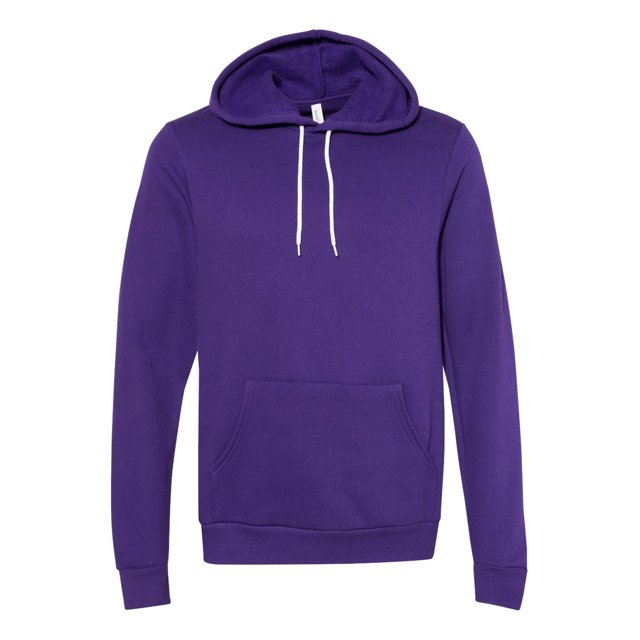 BELLA+CANVAS 3719 Chandail à Capuchon Unisexe en Molleton Poly-Coton, S, Violet Équipe
