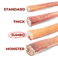 thumbnail image 3 of Bully Bunches 12" Jumbo Bully Sticks Odour Free All Natural Dog Chews 5 Pack, 3 of 6