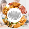 thumbnail image 4 of EASTIN Air Fryer Racks Three Layer Stackable Dehydrator Racks Stainless Steel Air Fryer Basket Tray Air Fryer Accessories Fit for 5.8QT COSORI Air Fryer 6QT Instant Vortex Air Fryers, 4 of 7