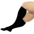 thumbnail image 4 of Chaussettes de Compression pour Hommes et Femmes, Bas Bariatriques à Mollet Grand, Noirs, 6TG, 5 Paires, 4 of 14