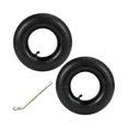 thumbnail image 1 of 2 PCS 4.10/3.50-4 Inch Inner Tube Tire for Hand Truck, , Hand Cart, Lawn Mower,4.10-4 Replacement Tube with Crowbar, 1 of 7