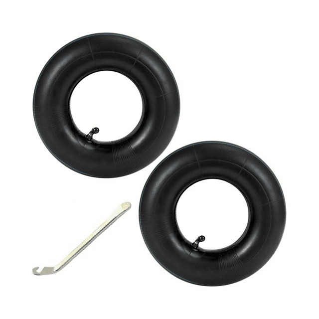 2 PCS 4.10/3.50-4 Inch Inner Tube Tire for Hand Truck, , Hand Cart, Lawn Mower,4.10-4 Replacement Tube with Crowbar