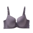 thumbnail image 3 of Sentmoon Seamless Bras for Women Oversize Lift Adjustable Strap Push up Bras for Women Thin Style Anti-Sagging Comfortable Solid Color Everyday Bras for Daily Commute Gray 90B, 3 of 4