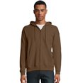 thumbnail image 1 of Hanes pour Hommes ComfortBlend EcoSmart Chandail à Capuchon à Fermeture Éclair Intégrale, L, Brun Armée, G, Brun Armée, 1 of 1