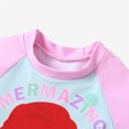 thumbnail image 3 of Disney Princess Toddler Girls Ariel Rapunzel Tiana Rash Guard, 2-pcs, Set Sizes 2-6, Pink, 3 of 6