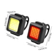 thumbnail image 3 of Bicycle Light Set, High Lumen Headlight and Tail Light, USB Rechargeable Bike Lights, Weatherproof Cycling Safety Lights, Easy Install Flashlight for Road Mountain Bikes, 3 of 9