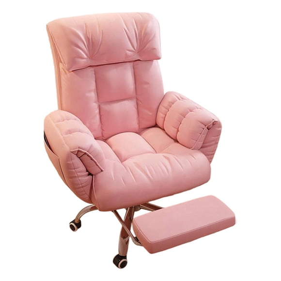 Lipstore Computer Chair Back Support Office Chair for Study Room Bedroom Reading Room Pink