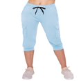thumbnail image 2 of CHOK Pantalon Cargo Jogger Décontracté Super Doux pour Femmes Noir G, 2 of 6